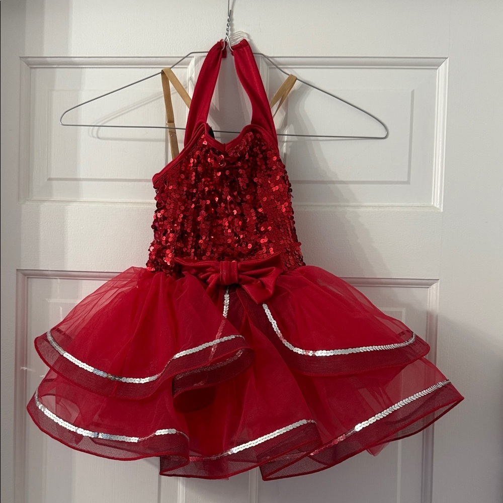 Weissman Red Sequin Dance Costume